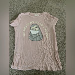 “My Bed Is My Happy Place” Tee. Worn once!